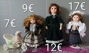 Porcelánové bábiky, handrové - 3