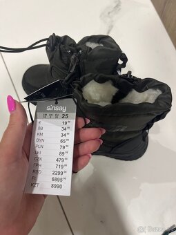 Chlapčenské zimné snehule, nové, veľkosť 25 - 3