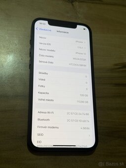 Predám Apple IPhone 12 128GB Black Stav Nového Telefónu - 3