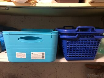 Plastové úložné košíky - 10ks - 3