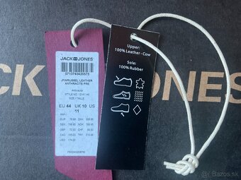 Pánske kožené topánky Jack and Jones 44 - 3