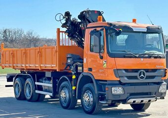 Mercedes-Benz Actros 3241-8x4–SklápěčValník+HR-HIAB 322 EP-4 - 3