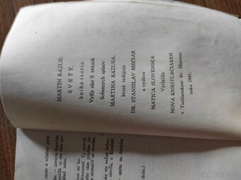 1941, Martin Rázus, Svety - 3