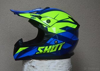 shot helma prilba fluo žlto modrá metalíza - 3
