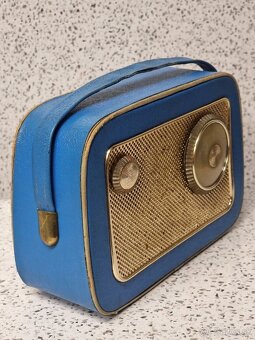 "T58" Tesla T 2800 ☆ starožitné kabelkové radio - 3