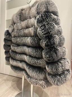 Kožuch z lisky 4v1 aj ako vesta, dlhe rukavy - 3