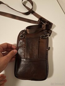 Pánska kožená taška cez rameno - 3