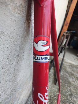 Predám rám Campagnolo Columbus – červený, s vidlicou - 3