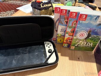 🎮 Nintendo Switch OLED + 4 HRY – ZÁRUKA do 8/2026 🎮 - 3