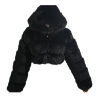 Dámsky krátky kožuch, veľkosť S/M - 3