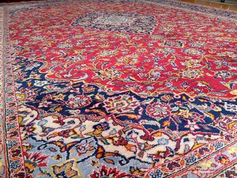 🌟Luxusný ručne viazaný perzský koberec Keshan 400×300 cm🌟 - 3