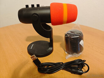 Predám USB kondenzátorový mikrofón Haomuren K66 - 3