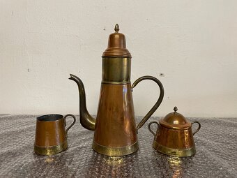 Měděný kávový set - 3
