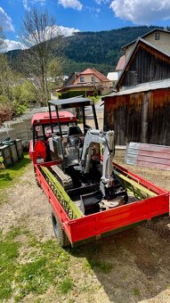 Minibager Volvo 1.8t, výkopové práce - 3