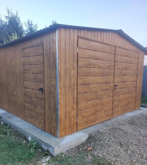 Plechová Garáž 4x6 - doprava montáž grátis po SLOVENSKU - 3