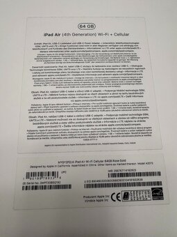 Apple iPad Air 4, Wi-Fi Cellular 64GB Rose gold - 3