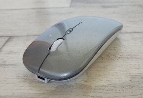 Bezdrôtová myš s podložkou - sivá - 3