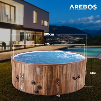 AREBOS nafukovacia vírivka, In & Outdoor, 7 osôb - 3