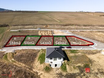Predaj, pozemky/pre rodinné domy, 500 m2, Častkovce , Nové M - 3