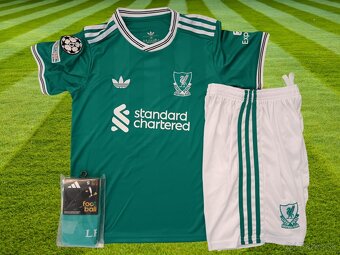 detský futbalový dres Mohamed Salah – Liverpool FC zelený - 3
