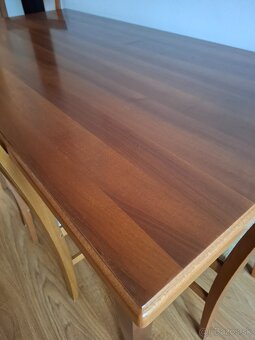 Rozťahovací jedálenský stôl so 4 stoličkami - 3