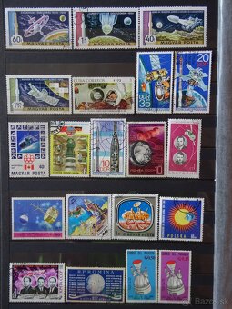 Pekná zbierka známok VESMÍR - 3