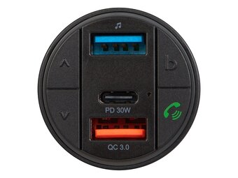 FM transmitter BLOW Bluetooth 5.3+QC3.0+PD 30W V.2 74-179 - 3