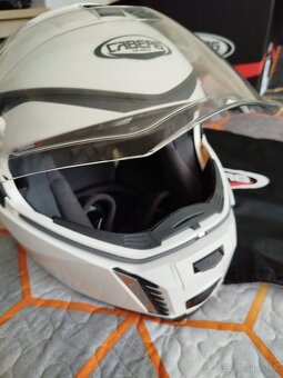 Ľahká Unisex modulárna motocyklová prilba Caberg Sintesi Whi - 3