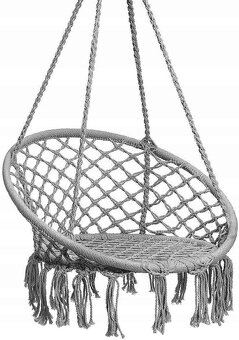 Závesná Hojdačka-bocianie hniezdo s opierkou 80cm - 3