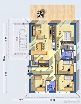 Velky 5 izbovy bungalov 15 min od Kosic - 3