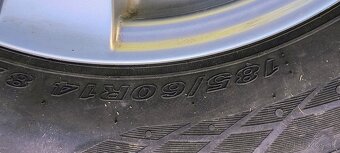 Hliníkové disky s pneumatikami používané jednu zimu - 3