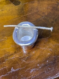 Stare dekoračné striebro -cilinder a špacirka - 3