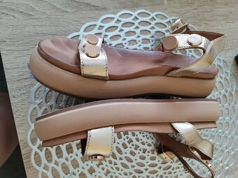 Kožené sandalky č 38 - 3