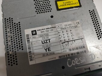 autorádio opel corsa d 344183129 50€ - 3