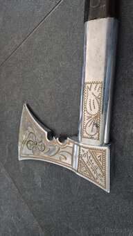 Valaška strieborná aj zlatá  100cm mat. Mosadz - 3