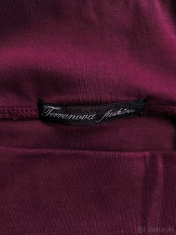 Bavlnená vínová sukňa - 3