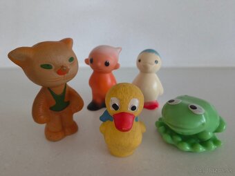 Staré gumené pískacie hračky - 3