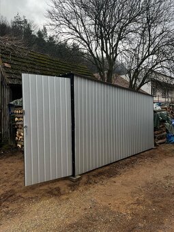 Plechová garáž 2x5m stavebná búda - 3