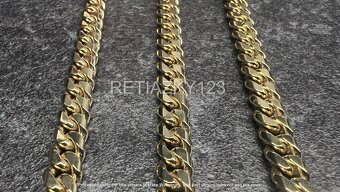 Zlatá retiazka 7mm – kubánska (Cuban Chain) - 3