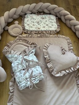 Set pre bábätko staroružové kvety - 3