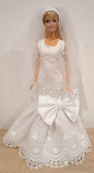 Barbie -svadobne šaty pre Barbie - 3
