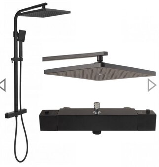 Predám sprchovú súpravu v čiernej farbe - 3