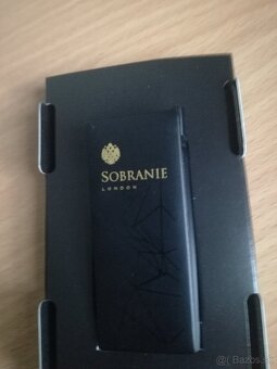 Tabatierka s príslušenstvom,zapaľovač Sobranie London,plazmo - 3