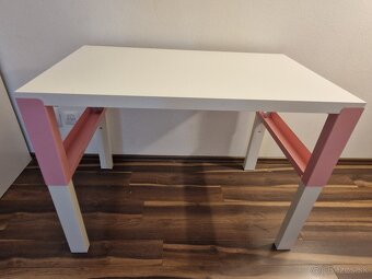 Detský rastúci stôl IKEA Pahl ružový dievcensky - 3