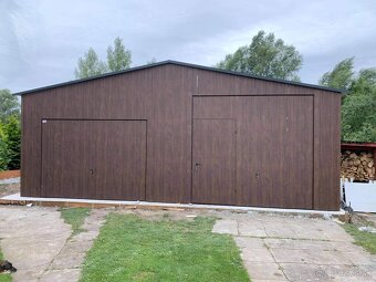 Plechová garáž 8x6m - 3