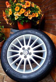 alu R16 5x100, VW Golf 4, Seat Leon, Octávia I., pneu 205/55 - 3