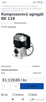 Vzduchový kompresor bk119 380v - 3