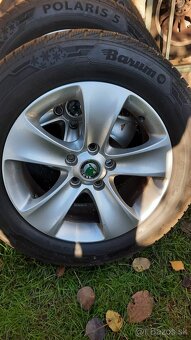 alu disky Škoda R16 + zimne Barum Polaris 215/60R16 - 3