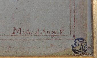 Michael Ange F-Panna Mária s Ježíšom tlač - 3