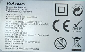 Čistička vzduchu Rohnson R-9600 - 3